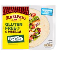 Glutenfree tortilla